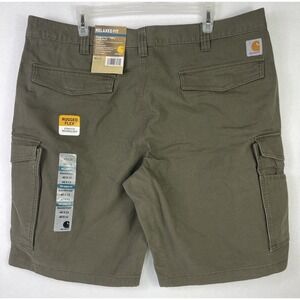 Carhartt Rugged Flex Rigby Cargo Shorts Relaxed Fit Men's Tarmac Grn sz 40 New